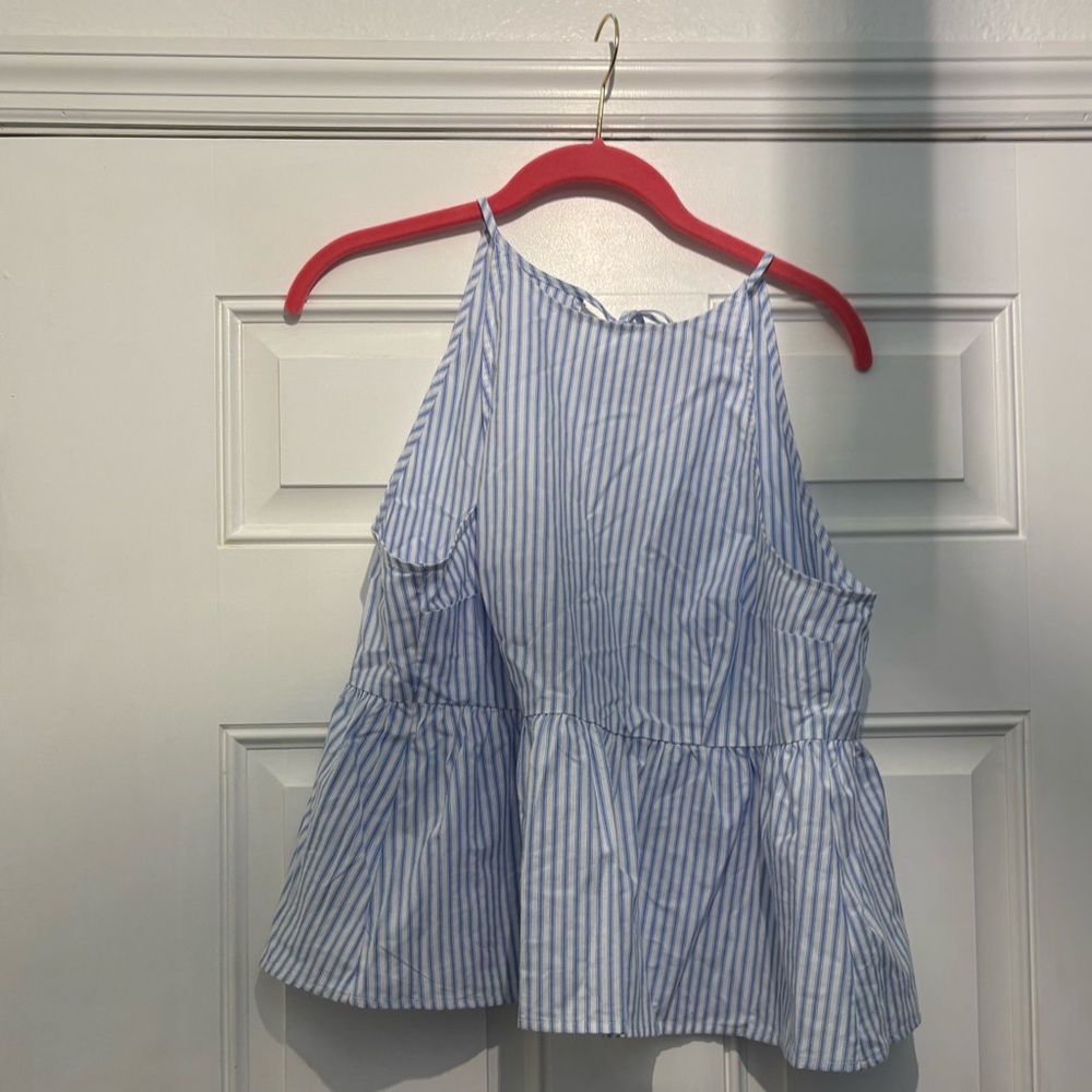 Wild Fable Striped Blue and White Top